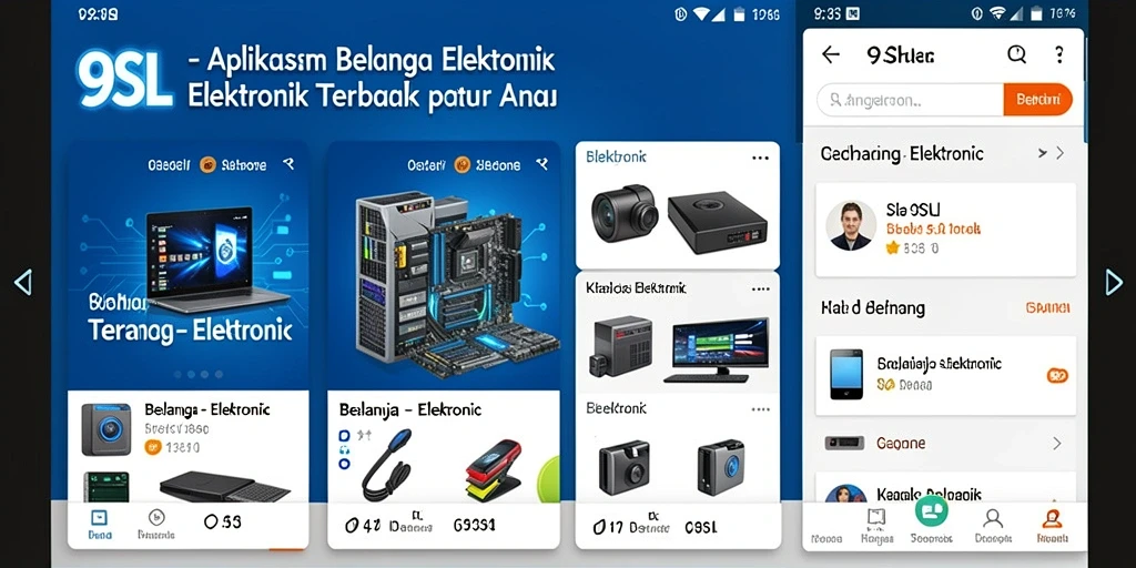 Antarmuka aplikasi 9SL yang menarik dan fungsional.