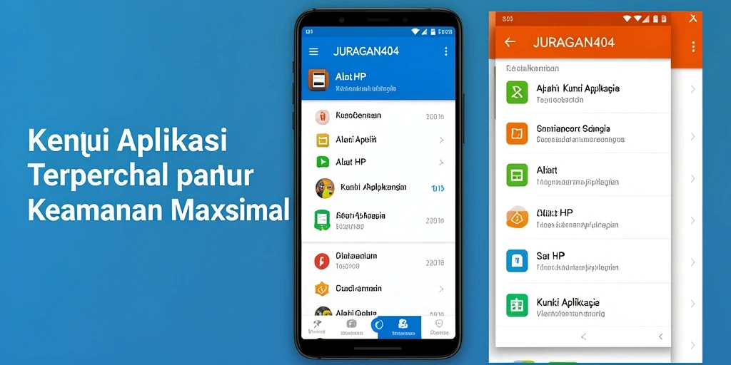 Tampilan antarmuka aplikasi JURAGAN404 yang user-friendly.