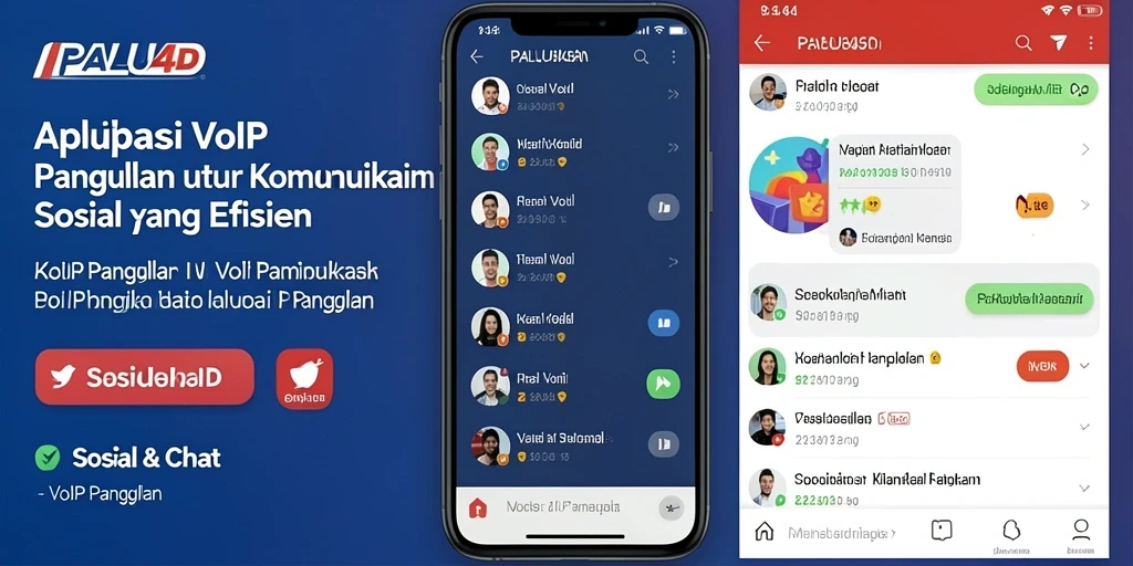 Tampilan antarmuka PALU4D untuk panggilan VoIP yang intuitif dan modern.