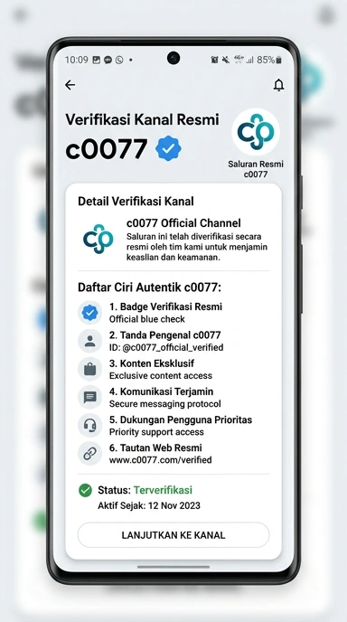 Kanal Resmi c0077 untuk Pengguna Android Indonesia